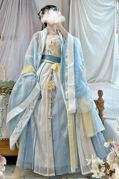 Kf S425b0c9d5b1e4f058b86622b716ea3f4x 2023 Blue Summer Hanfu Women Chinese Traditional Embroidery Stage Dance Dress Female Fairy Cosplay Costume Hanfu Blue Summer Hanfu Women Chinese Traditional Embroidery Stage Dance Dress Female Fairy Cosplay Costume Hanfu Song Dynasty