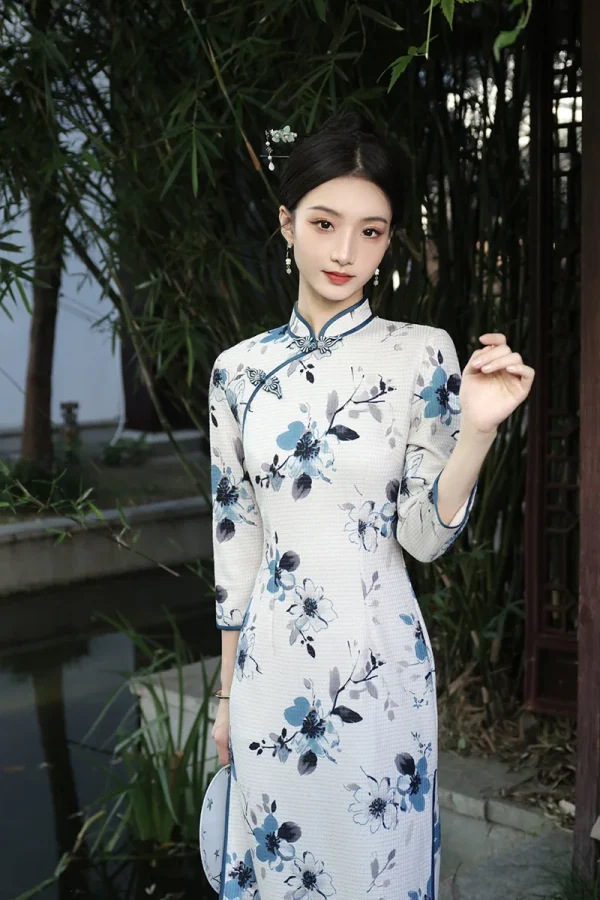 Kf S438222ddd0304cf59f82ef3be04f5183m Traditional Chinese Dress Simple Elegant Women S Qipao Sexy Slim Fit Long Vestidos Mandarin Collar Evening Traditional Chinese Dress Simple Elegant Women's Qipao Sexy Slim Fit Long Vestidos Mandarin Collar Evening Party Cheongsam