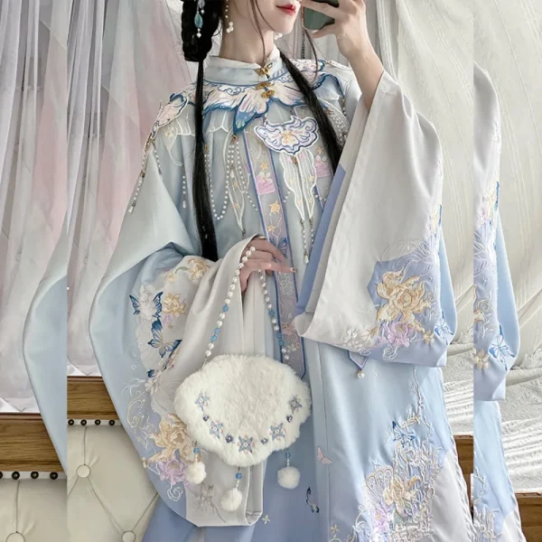 Kf S44af7053e61348499f660bab1ed901c2m Hanfu Female Ming Dynasty Embroidery Collar Horse Face Skirt Three Piece Set Of Fall And Winter Hanfu Female Ming Dynasty Embroidery Collar Horse Face Skirt Three-piece Set of Fall and Winter Chinese Style Ancient Costume