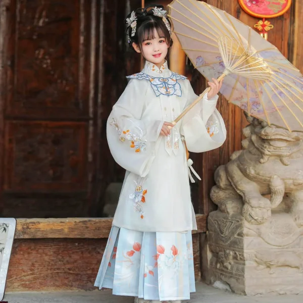 Kf S45846c29824742018ccfe4f9dfcc1702r Vintage Chinese Traditional Ming Dynasty Cloud Shoulder Hanfu Girl Embroider Dress Costumes Fairy Princess Kids Perform Vintage Chinese Traditional Ming Dynasty Cloud Shoulder Hanfu Girl Embroider Dress Costumes Fairy Princess Kids Perform Dresses