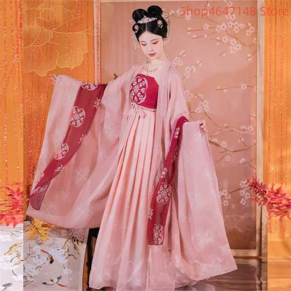 Kf S45a163a354fa41fd82e2a4e7513ecb5co Chinese Style Traditional Hanfu Costume Women Elegant Ancient Dress Oriental Princess Dress Elegance Song Dynasty Dance Chinese Style Traditional Hanfu Costume Women Elegant Ancient Dress Oriental Princess Dress Elegance Song Dynasty Dance Wear