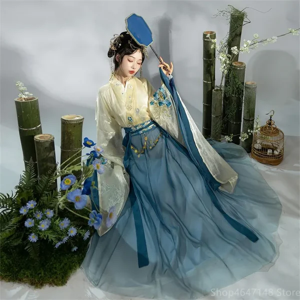 Kf S45d93a6905404572b9c53e0e28510c8eb Ancient Traditional Chinese Clothing Women Vintage Elegant Fairy Hanfu Dress Set Song Dynasty Female Sweet Dance Ancient Traditional Chinese Clothing Women Vintage Elegant Fairy Hanfu Dress Set Song Dynasty Female Sweet Dance Stage Costumes