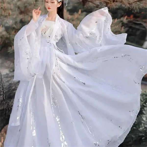 Kf S470e5bc592aa4f9f97cbb07bc660c574j Ancient Traditional Chinese Women Hanfu Dress Fairy Embroidery Stage Folk Dance Costume Retro Traditional Cosplay Dress Ancient Traditional Chinese Women Hanfu Dress Fairy Embroidery Stage Folk Dance Costume Retro Traditional cosplay dress black