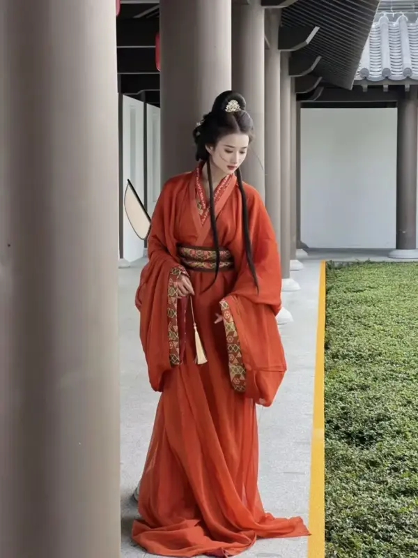 Kf S480b57019e0d496ea412c4d63640d43a0 2023 Hanfu Dress Women Warring State Robe Straight Restore Traditional Collar Spring Autumn Dancing Court Style Hanfu Dress Women Warring State Robe Straight Restore Traditional Collar Spring Autumn Dancing Court Style Ancient Costume