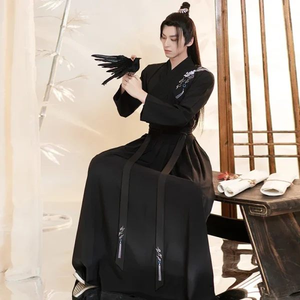 Kf S4c53a7506a0744b38047547961da88de8 Hanfu Robes Men Traditional Chinese Style Swordsman Stage Cosplay Clothing Man Japanese Samurai Couple Ancient Folk Hanfu Robes Men Traditional Chinese Style Swordsman Stage Cosplay Clothing Man Japanese Samurai Couple Ancient Folk Tang Suit