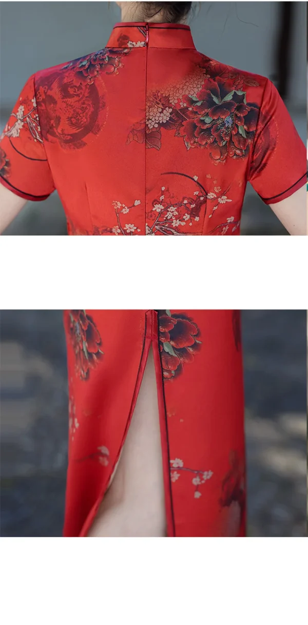 Kf S4ddd436e3967482aa54319c53750cf3fq 8 Colors Summer Red Long Cheongsam Short Sleeve Improved Vintage Dress Women Costumes Plus Size Qipao 8 Colors Summer Red Long Cheongsam Short Sleeve Improved Vintage Dress Women Costumes Plus Size Qipao M To 5XL