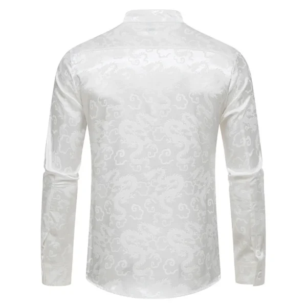 Kf S4f396584968640afbfc3d608ef0369f8b 2023 New Men Chinese Style Vintage Shirt Mens Tops Tang Suit Fashion Solid Traditional Long Sleeve New Men Chinese Style Vintage Shirt Mens Tops Tang Suit Fashion Solid Traditional Long Sleeve Stand-Up Collar White Shirt