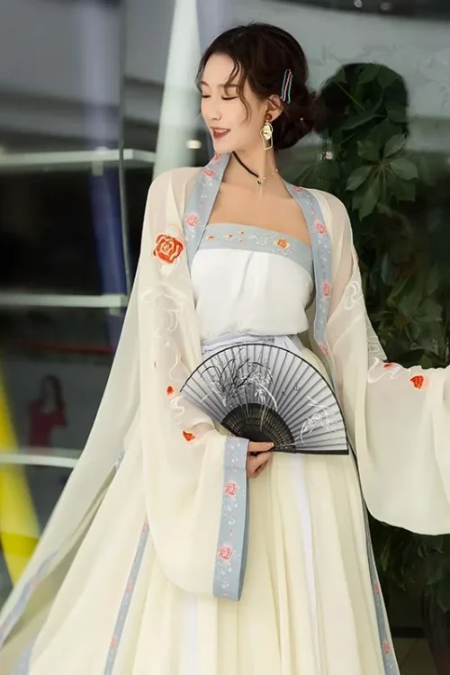 Kf S5113944b0baa4c1998df4fdf463e6f46y Chinese Original Hanfu Song Dynasty Three Piece Embroidered Waist Skirt Daily Spring And Summer Women S Chinese original Hanfu Song Dynasty three-piece embroidered waist skirt daily spring and summer women's wear