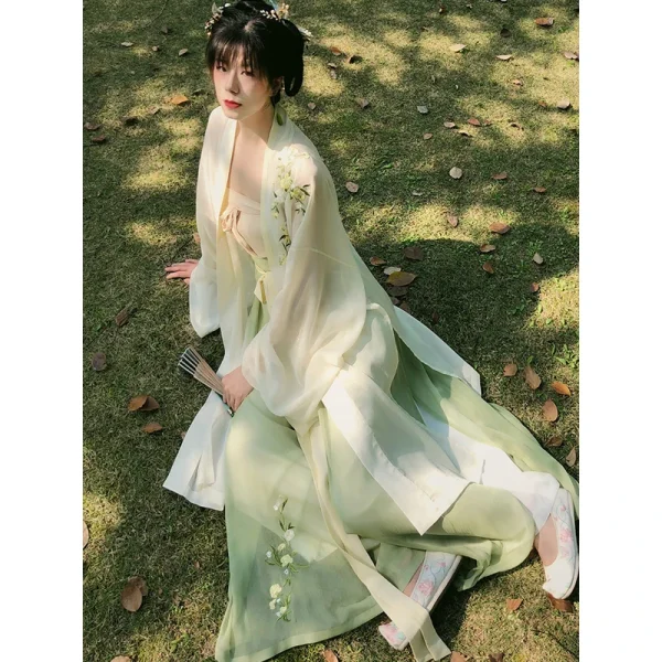 Kf S516e34d5efea4feab1a5068e280dcaecd Chinese Traditional Hanfu Women Song Dynasty Flower Embroidery Tops Strap Pants Set Three Piece Suit Cosplay Chinese Traditional Hanfu Women Song Dynasty Flower Embroidery Tops Strap Pants Set Three Piece Suit Cosplay Costume Performance