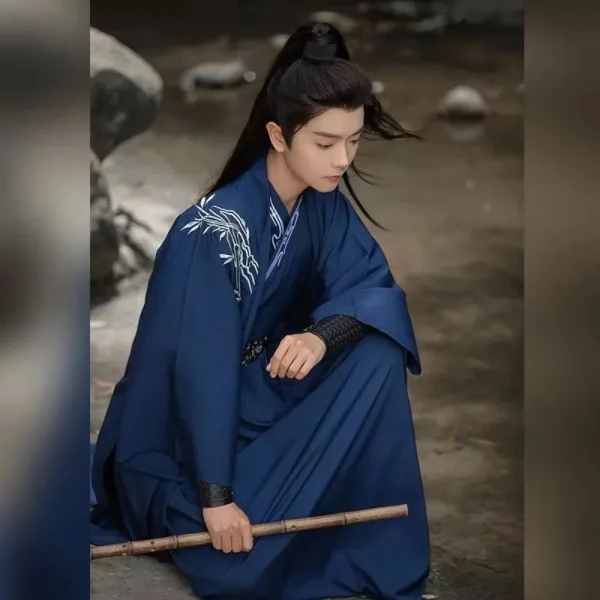 Kf S54e9e5d1bba2465b8f6aee7a9f9fe261p Hanfu Song Dynasty Outfits Men Black Blue Hanfu Men S Chinese Traditional Chinese Traditional Clothes For Hanfu Song Dynasty Outfits Men Black Blue Hanfu Men's Chinese Traditional Chinese Traditional Clothes for Men for Cosplay