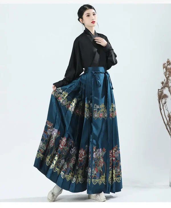 Kf S573469919a47455eafaf1115b099f035v Peony Fairy Hanfu Female Aircraft Sleeves Woven Gold Makeup Flower Horse Face Skirt Embroidered Long Daily Peony Fairy Hanfu Female Aircraft Sleeves Woven Gold Makeup Flower Horse Face Skirt Embroidered Long Daily Style Printing