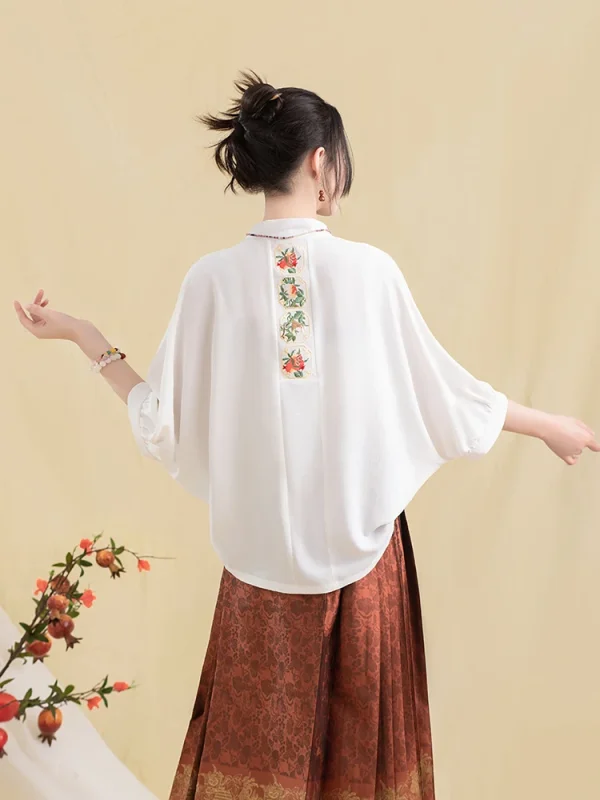 Kf S5a2a3a7519684cda8f4fc579f56c800ba Original Ming Woven Gold Horse Faced Skirt Short Sleeved Shirt Hanfu Women Traditional Chinese Clothing For Original Ming woven gold horse-faced skirt short-sleeved shirt Hanfu women traditional chinese clothing for women vestido hanfu