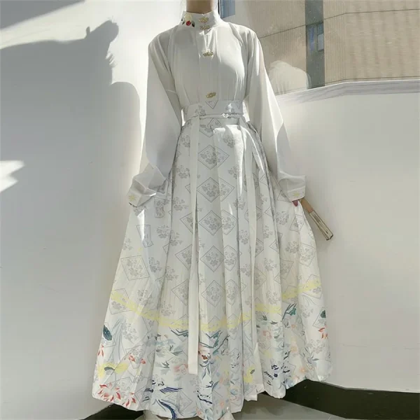 Kf S5a90d107a1c4405db663609a6114cbd9x Traditional Chinese Modern Hanfu Women Horse Face Skirt Vest Mamianqun Embroidery Top Horse Face Skirt Two Traditional Chinese Modern Hanfu Women Horse Face Skirt Vest Mamianqun Embroidery Top Horse Face Skirt Two Piece Set 2024