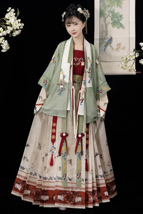 Kf S5acf131561004c1ebd01a7ac71de88e2t 2023 New Chinese Style Traditional Hanfu Women Ming Made Half Sleeve Exquisite Embroidery Fairy Ancient Princess New Chinese style traditional hanfu women ming made half sleeve exquisite embroidery fairy ancient princess cosplay dress