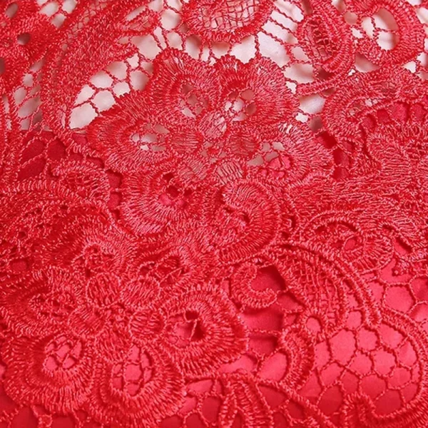 Kf S5b4082ac0aed430482c247a6da19db2ck New Style 4xl 5xl Women S New Summer Fishtail Lace Improved Cheongsam Chinese Red Wedding Dresses New Style 4XL 5XL Women's New Summer Fishtail Lace Improved Cheongsam Chinese Red Wedding Dresses Long Sexy Slimming Qipao Dress