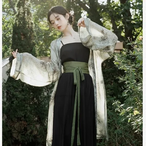 Kf S5b6e017bca16421eb35f19a010be1015t New Chinese Retro Style Ancient Song Dynasty Hanfu Three Pieces Set Spring Summer Women Daily Elegant New Chinese Retro Style Ancient Song Dynasty Hanfu Three Pieces Set Spring Summer Women Daily Elegant Casual Hanfu Set