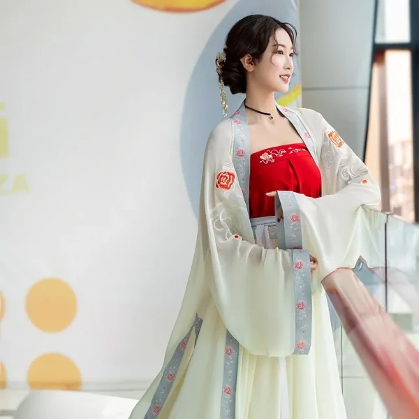 Kf S5c320252364742a59de33f9a21262bdan Chinese Original Hanfu Song Dynasty Three Piece Embroidered Waist Skirt Daily Spring And Summer Women S Chinese original Hanfu Song Dynasty three-piece embroidered waist skirt daily spring and summer women's wear