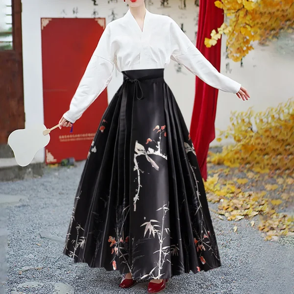 Kf S5e4ce4b83dfd46a5b93e8adc6fcc54b7a Traditional Chinese Shirt Horse Face Skirt Spring Autumn Skirt Mamianqun Dress Women S Clothing Pleated Embroidery Traditional Chinese Shirt Horse Face Skirt Spring Autumn Skirt Mamianqun Dress Women's Clothing Pleated Embroidery Skirt