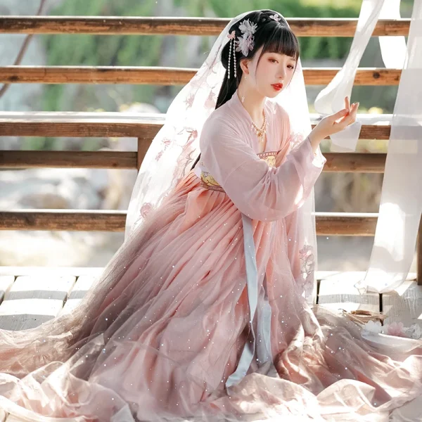 Kf S5ff84c3e313c41c9b06e2c33ac9aff21l Chinese Dress Song Dynasty Hanfu Chest Length Skirt Elegant Fairy Wide Sleeved Hanfu Cosplay Summer 2022 Chinese Dress Song Dynasty Hanfu Chest-length Skirt Elegant Fairy Wide-sleeved Hanfu Cosplay Summer Victorian Clothing