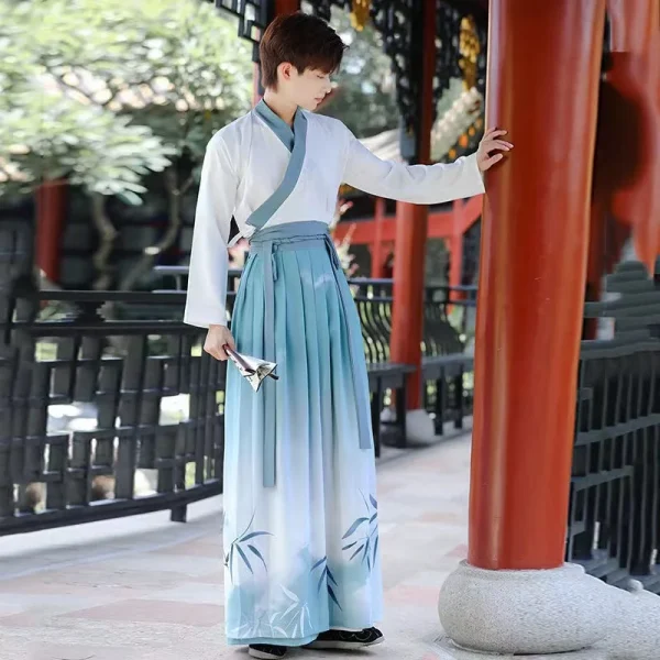 Kf S6205aaba1fa447669f6c41fc7159e276s Bamboo Hanfu Traditional Chinese Clothing Men S Cross Collar Immortal Costume Vintage Cosplay Stage Show Ru Bamboo Hanfu Traditional Chinese Clothing Men's Cross Collar Immortal Costume Vintage Cosplay Stage Show Ru Skirt Hanfu Dress