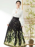 top-black-skirt-set