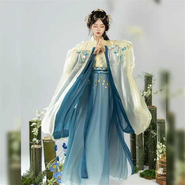 Kf S67e60e22294e4406bdaab0c29f1a6b034 Ancient Traditional Chinese Clothing Women Vintage Elegant Fairy Hanfu Dress Set Song Dynasty Female Sweet Dance Ancient Traditional Chinese Clothing Women Vintage Elegant Fairy Hanfu Dress Set Song Dynasty Female Sweet Dance Stage Costumes