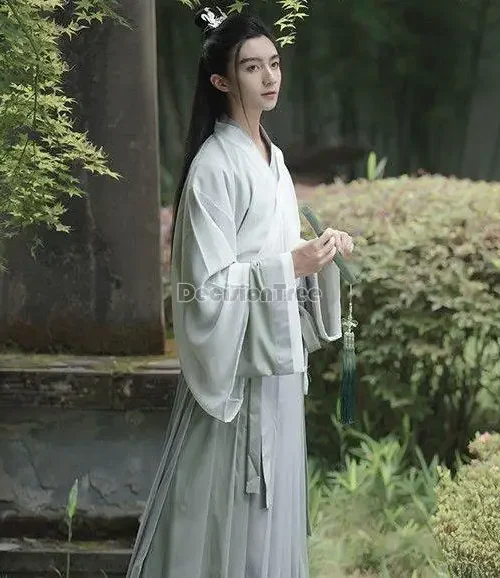 Kf S694f35c1c6d54814b243c7a432ffeb8ew 2024 Men Ancient Chinese Chiffon Hanfu Set Vintage Costume Male Cosplay Costume Green White Hanfu Robe men ancient chinese chiffon hanfu set vintage costume male cosplay costume green white hanfu robe cosplay hanfu