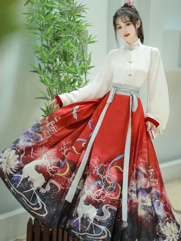 Kf S6a88bb829bf3427d9d699ec00450e256d Horse Face Skirt Hanfu Original Chinese Ming Dynasty Women S Traditional Dress Fashion Skirt Daily Horse Horse Face Skirt Hanfu Original Chinese Ming Dynasty Women's Traditional Dress Fashion Skirt Daily Horse Face Skirt Set Cosplay