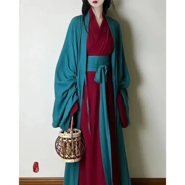 Kf S71500c15e41643e09f72462dae574cc5p Chinese Hanfu Dress Women Cosplay Costume 2023 Ancient Traditional Hanfu Dress Song Dynasty Hanfu Green Red Chinese Hanfu Dress Women Cosplay Costume Ancient Traditional Hanfu Dress Song Dynasty Hanfu Green Red Dress Robe