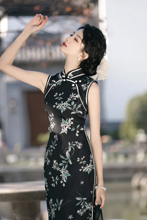 Kf S721f0516284747109506b2c4bcbf0a453 New Chinese Qipao 2024 New Spring Youth Style Sleeveless Retro Style Improved Dress For Women S New Spring Youth Style Sleeveless Retro Style Improved Dress for Women's Daily Life Cheongsam Dress