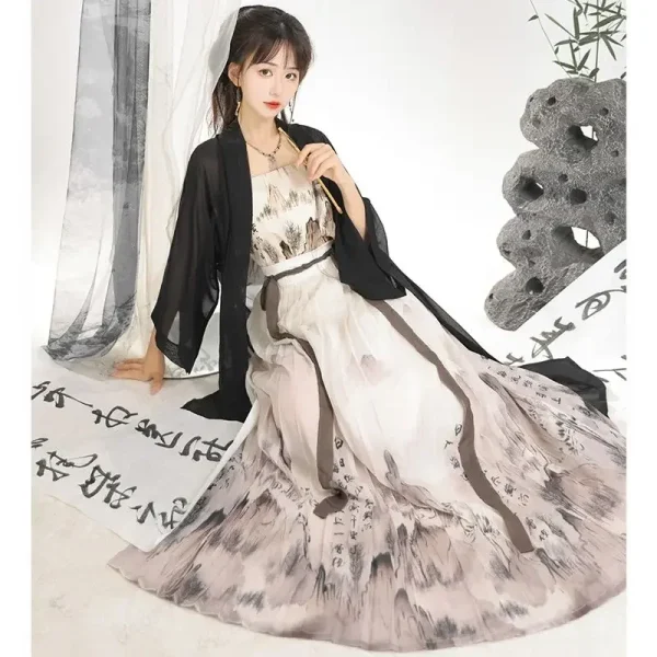 Kf S72ab532f10bd45e0a0603b4beeae96a4y Chinese Song Dynasty Embroidery Hanfu Coat Three Piece Set Daily Women Chinese Improved Hanfu Chinese Cosplay Chinese Song Dynasty Embroidery Hanfu Coat Three Piece Set Daily Women Chinese Improved Hanfu Chinese Cosplay Hanfu Costume