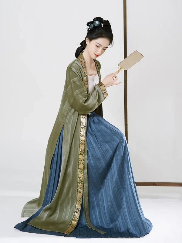 Kf S72bec295444a4a51820afd5629063d7ck Zhi Zao Si Song Dynasty Original Hanfu Female Long Narrow Cuff Zhijin Beizi Daily Improvement Of Song Dynasty Original Hanfu Female Long Narrow Cuff Zhijin BeiZi Daily Improvement of Plait Skirt Three-piece Suit