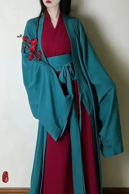 Kf S746bf95ab3df4f3bbd49144e94e1eaaex Vestido de Hanfu Chinês Mulheres Cosplay Traje 2023 Vestido de Hanfu Tradicional Antigo Vestido de Canção Dinastia Hanfu Verde Vermelho Vestido de Hanfu Chinês Mulheres Cosplay Traje de Hanfu Tradicional Antigo Vestido de Canção Dinastia Hanfu Verde Vermelho Vestido Robe