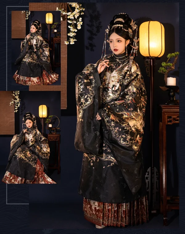 Kf S7649d60d2f334abeb65a279efb26f8dfg Bai Zhou Ji Ming Dynasty Han Fu Woven Gold Long Jacket Hanfu Robe Chinese Traditional Costumes Ming Dynasty Han fu Woven Gold Long Jacket hanfu Robe Chinese Traditional Costumes Ancient Princess