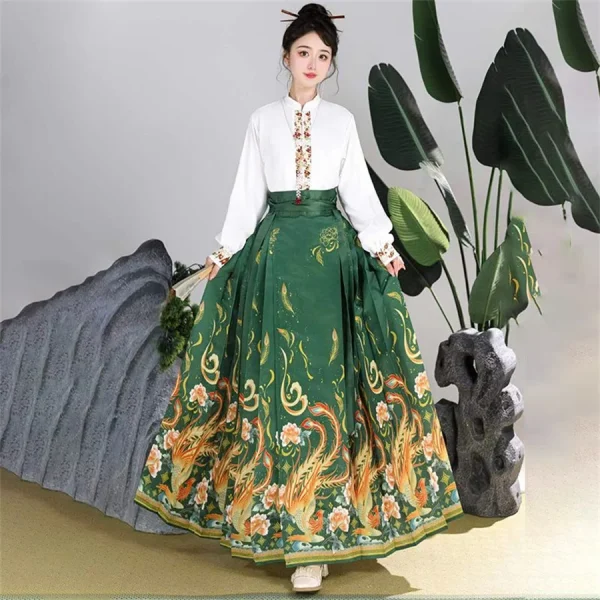 Kf S77025c41c43d419c871fb63d83a7f47fr Original Hanfu Skirt Set Women Elegant Chinese Style Mamianqun Embroidery Horse Face Skirt And Blouse Suit Original Hanfu Skirt Set Women Elegant Chinese Style Mamianqun Embroidery Horse Face Skirt And Blouse Suit