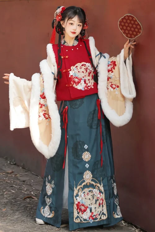 Kf S7c7c0bc116b4477685021ec4b514794aq Winter Hanfu Women S Ming Dynasty Bijia Thickened Embroidery Set Dragon Year New Year Greeting Dress Winter Hanfu Women's Ming Dynasty Bijia Thickened Embroidery Set Dragon Year New Year Greeting Dress