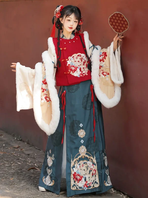 Kf S7c7c0bc116b4477685021ec4b514794aq Winter Hanfu Women S Ming Dynasty Bijia Thickened Embroidery Set Dragon Year New Year Greeting Dress Winter Hanfu Women's Ming Dynasty Bijia Thickened Embroidery Set Dragon Year New Year Greeting Dress