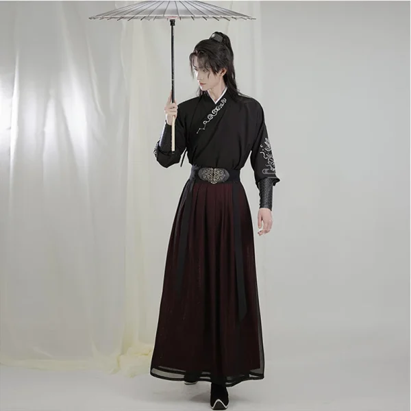 Kf S7e14fcbc43674751b0c739a3d22fd3dfe S 3xl Embroidery Chinese Hanfu Man Traditional Han Dynasty Swordsman Cosplay Costume Theme Party Ancient Hanfu S-3XL Embroidery Chinese Hanfu Man Traditional Han Dynasty Swordsman Cosplay Costume Theme Party Ancient Hanfu Oriental Robe