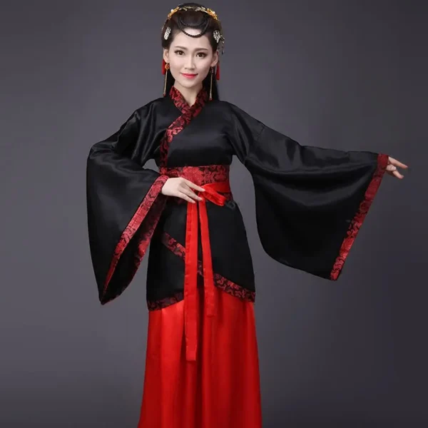 Kf S854869c7ec324d5784b3e316230b2e04c Long Sleeves Hanfu Long Dress Ancient Style Performance Skirt Chinese Tang Suit Patchwork Dance Dress Long Sleeves Hanfu Long Dress Ancient Style Performance Skirt Chinese Tang Suit Patchwork Dance Dress