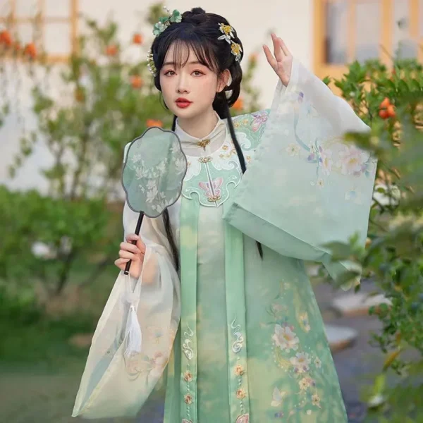 Kf S856fbd09ce394e409b9799f259ec0dddr Ming Dynasty Chinese Cloud Shoulder Red Green Hanfu Gown Shoulder Cape Hanfu Female Chinese Traditional Dress Ming Dynasty Chinese Cloud Shoulder Red Green Hanfu Gown Shoulder Cape Hanfu Female Chinese Traditional Dress Carnival Costume