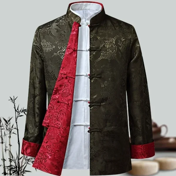 Kf S85af27c55b034e1eb530e2b93a8db1f5s Men Chinese Dragon Shirt Kung Fu Coats China New Year Tang Suit Traditional Chinese Clothing For Men Chinese Dragon Shirt Kung Fu Coats China New Year Tang Suit Traditional Chinese Clothing For Men Jackets Hanfu Men Clothing