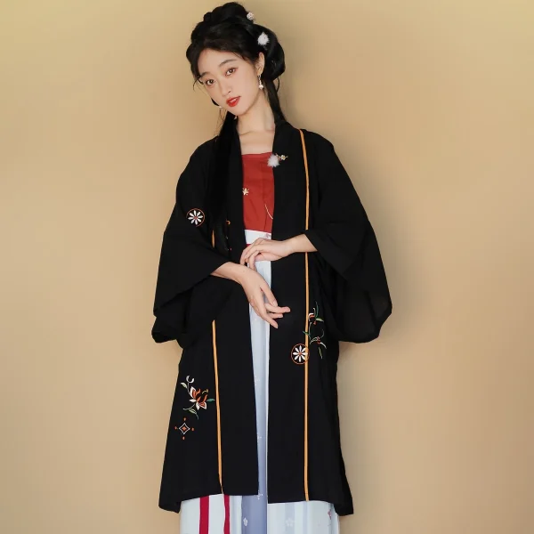 Kf S86335260378a4bf3be14c7aade3c6358n Hanfu Song Dynasty Changgan Temple Straight Collar Cardigan Cotton Modal Daily Embroidery Spot Hanfu Costume Hanfu Song Dynasty Changgan Temple Straight-collar Cardigan Cotton Modal Daily Embroidery Spot Hanfu Costume