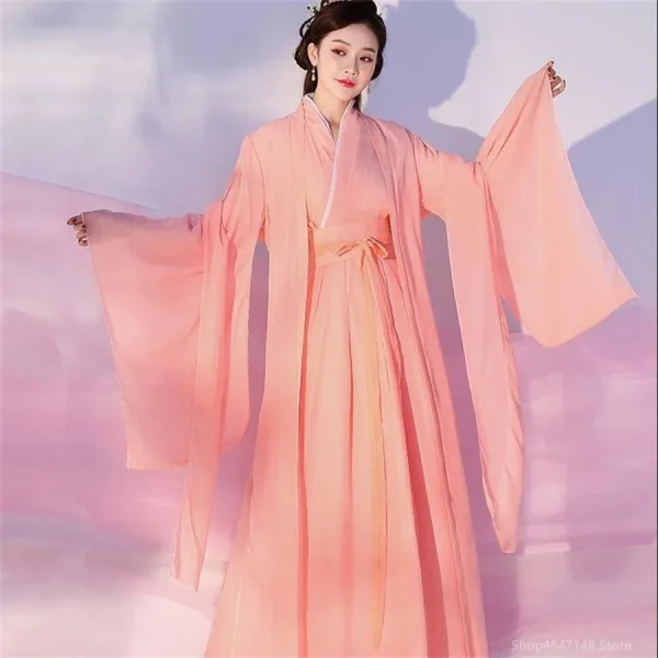 Kf S86cda09ce156456f85934f5b238d9caec New Elegant Pink Casual Chinese Traditional Hanfu Dress For Women Cosplay Ancient Chinese Costume Song Dynasty New Elegant Pink Casual Chinese Traditional Hanfu Dress for Women Cosplay Ancient Chinese Costume Song Dynasty Clothes