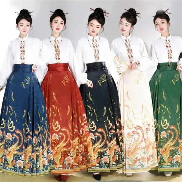 Kf S8947bcc33202453c8a7af31a41a6347eb Original Hanfu Skirt Set Women Elegant Chinese Style Mamianqun Embroidery Horse Face Skirt And Blouse Suit Original Hanfu Skirt Set Women Elegant Chinese Style Mamianqun Embroidery Horse Face Skirt And Blouse Suit