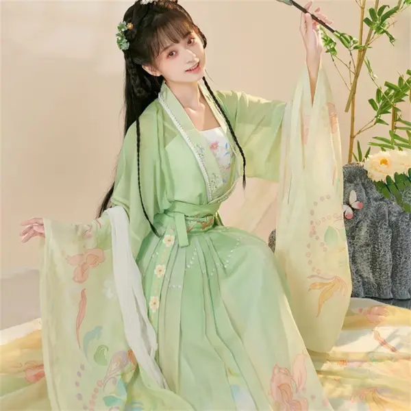 Kf S8a9824fdbd5d4f658da746686fd0ea52y New Hanfu China Ancient Traditional Clothes Set Female Cosplay Costume Loose Sleeves Fairy Hanfu Suit Chinese China Ancient Traditional Clothes Set Female Cosplay Costume Loose Sleeves Fairy Hanfu Suit Chinese Dress