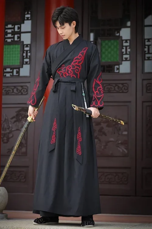 Kf S8e4fe82e42d141618ed4ebd24da4403c3 Large Size Traditional Hanfu Dress Man Han Dynasty Costume Couple Chinese Ancient Swordsman Clothing Male Kimono Tang Suit