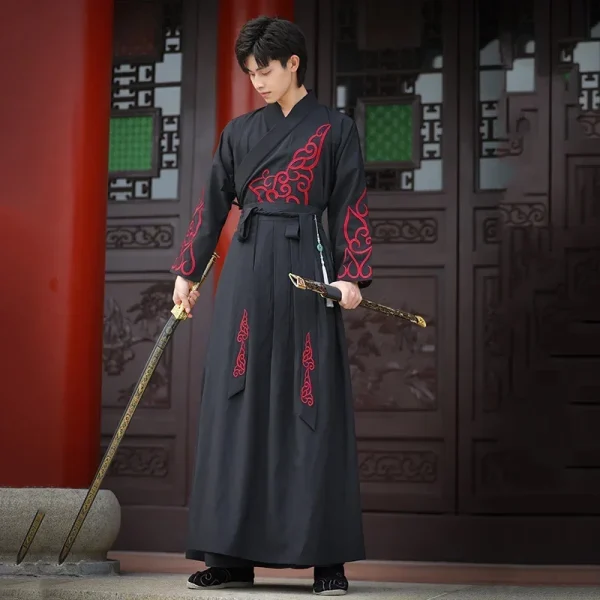 Kf S8e4fe82e42d141618ed4ebd24da4403c3 Large Size Traditional Hanfu Dress Man Han Dynasty Costume Couple Chinese Ancient Swordsman Clothing Male Kimono Tang Suit