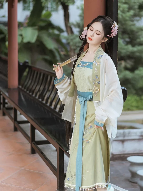 Kf S8e9026e0613f48a1a8cd50e344334351g Airplane Sleeves Song Wipe Skirt Pendant Pendant Hanfu Women S Embroidery Spring And Summer Chinese Hanfu Airplane Sleeves Song Wipe Skirt Pendant Pendant Hanfu Women'S Embroidery Spring And Summer Chinese Hanfu Performance Costumes