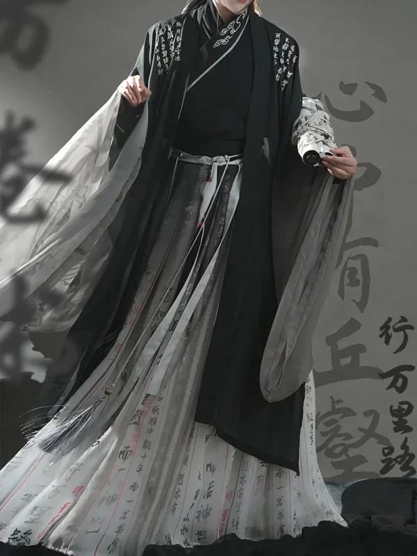 Kf S926ab3ffa48044229906c3117ac06846j Large Size 3xl Hanfu Men Chinese Traditional Hanfu Ink Gradient Black Dress Male Cosplay Costume Oversized Large Size 3XL Hanfu Men Chinese Traditional Hanfu Ink Gradient Black Dress Male Cosplay Costume Oversized Hanfu Dress For Men