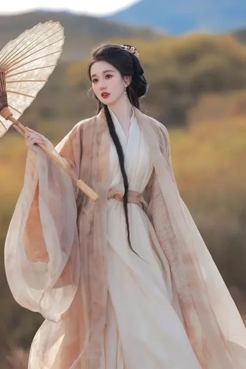 Kf S94f696ccd2494f8f977f66b0ac7d4da1o 2024 Ancient Chinese Traditional Costume Song Dynasty Hanfu Women Summer Apricot Classic Elegant Gradient Fairy Dresses Ancient Chinese Traditional Costume Song Dynasty Hanfu Women Summer Apricot Classic Elegant Gradient Fairy Dresses Robe Set